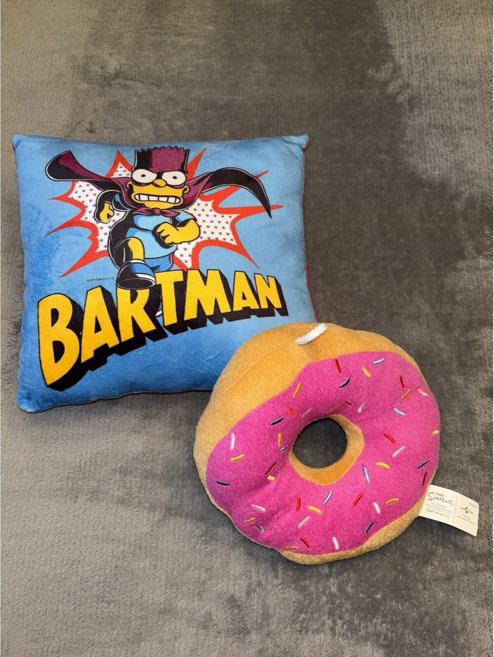 Simpsons Bartman Donut Universal Carnival Games Plush Pillow